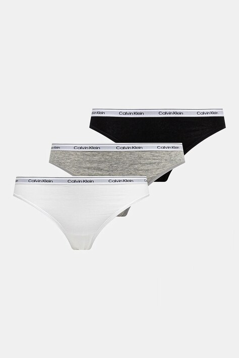 Kalhotky Calvin Klein Underwear 3-pack šedá barva, 000QD5207E