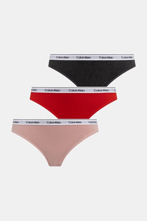 Calvin Klein Underwear figi 3-pack kolor czerwony 000QD5207E