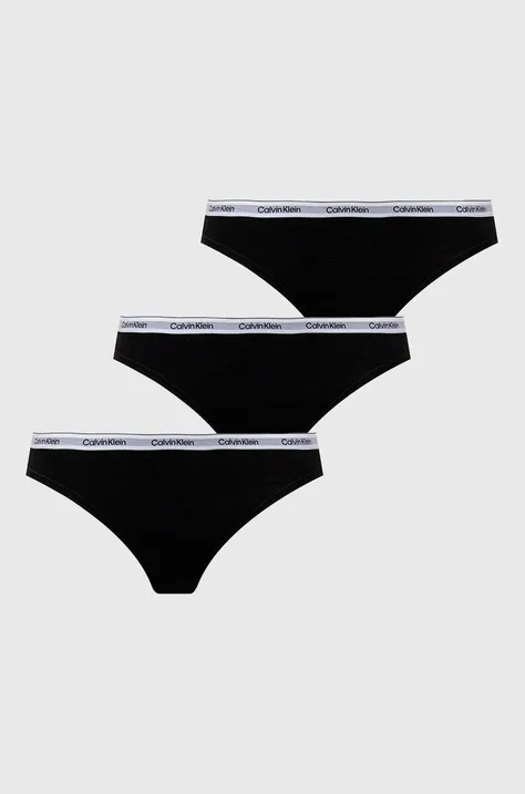 Gaćice Calvin Klein Underwear 3-pack boja: crna