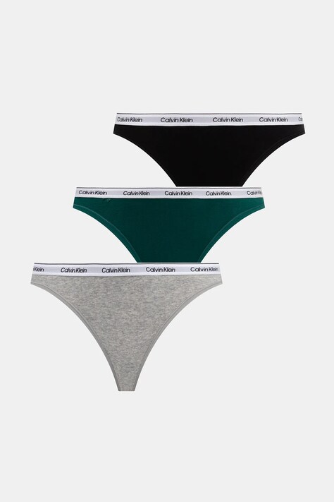 Tangá Calvin Klein Underwear 3-pak biela farba, 000QD5209E