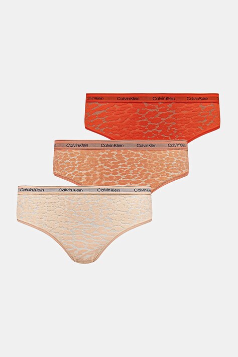 Бразиліани Calvin Klein Underwear 3-pack колір помаранчевий 000QD5225E