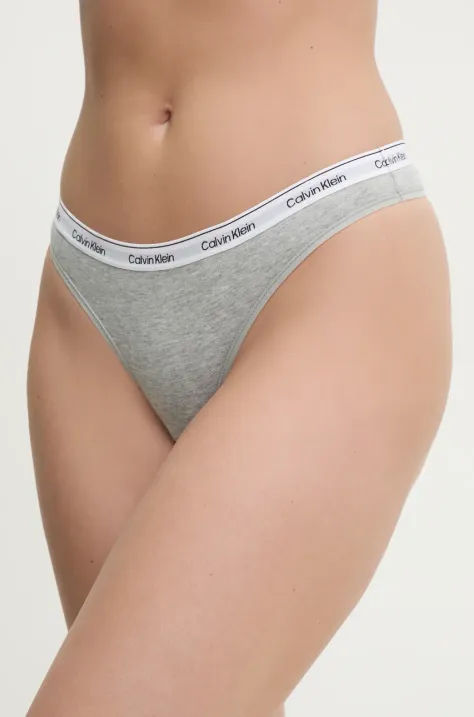 Tangice Calvin Klein Underwear črna barva, 000QD5043E