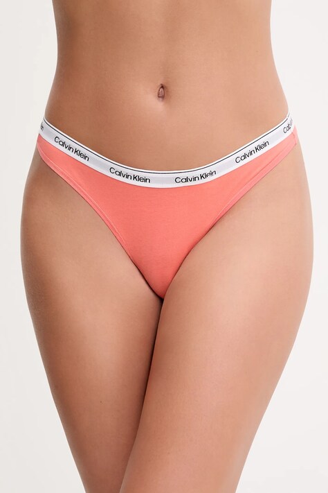 Calvin Klein Underwear stringi kolor pomarańczowy 000QD5043E