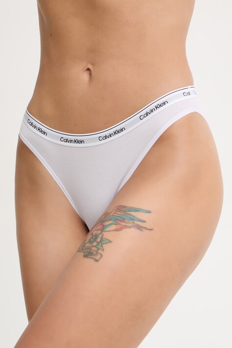 Calvin Klein Underwear chiloți full brief de damă din bumbac cu elastan violet 000QD5044E