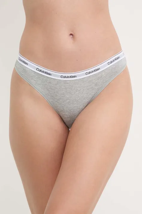 Nohavičky Calvin Klein Underwear šedá farba, 000QD5044E