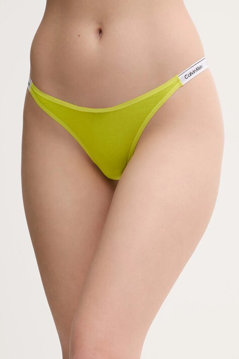 Tanga Calvin Klein Underwear černá barva, 000QD5157E