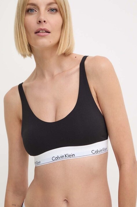 Бюстгальтер Calvin Klein Underwear цвет чёрный однотонный 000QF7586E