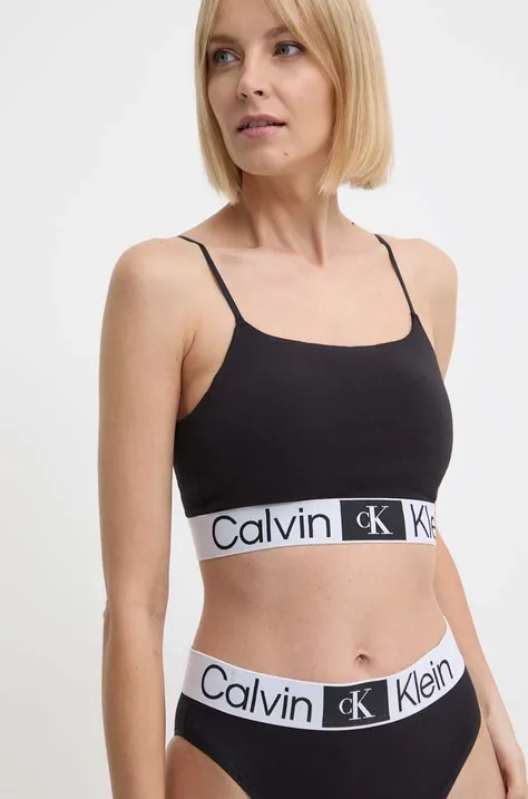 Бюстгальтер Calvin Klein Underwear цвет чёрный однотонный 000QF7587E