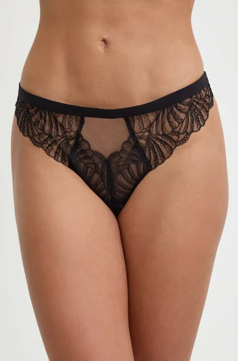 Tanga Calvin Klein Underwear černá barva, 000QF7759E
