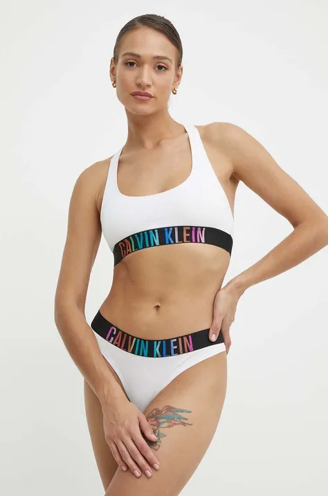 Στρινγκ Calvin Klein Underwear χρώμα: άσπρο, 000QF7833E