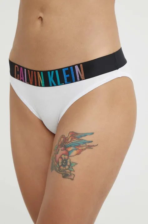 Бикини Calvin Klein Underwear в бяло 000QF7835E