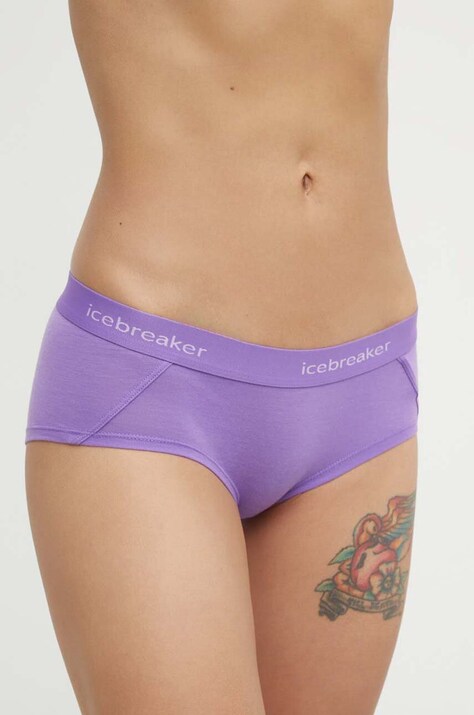 Icebreaker bielizna funkcyjna Merino Sprite Hot kolor fioletowy IB103023B731