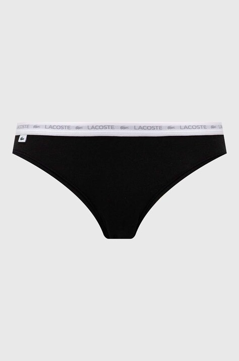 Lacoste трусики briefs жіночі бавовняні з еластаном 3 шт — SS24-BID21B, барвистий — фото 2