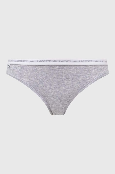 Lacoste трусики briefs жіночі бавовняні з еластаном 3 шт — SS24-BID21B, барвистий — фото 3