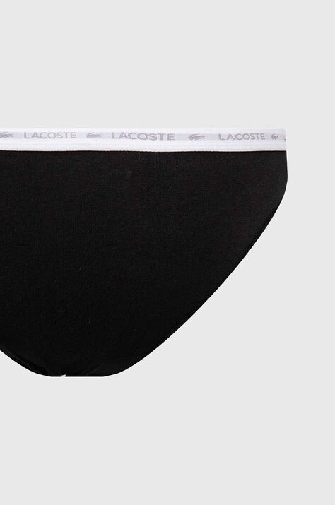 Lacoste трусики briefs жіночі бавовняні з еластаном 3 шт — SS24-BID21B, барвистий — фото 5
