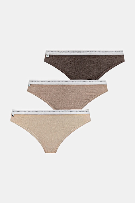 Tanga Lacoste 3-pack růžová barva