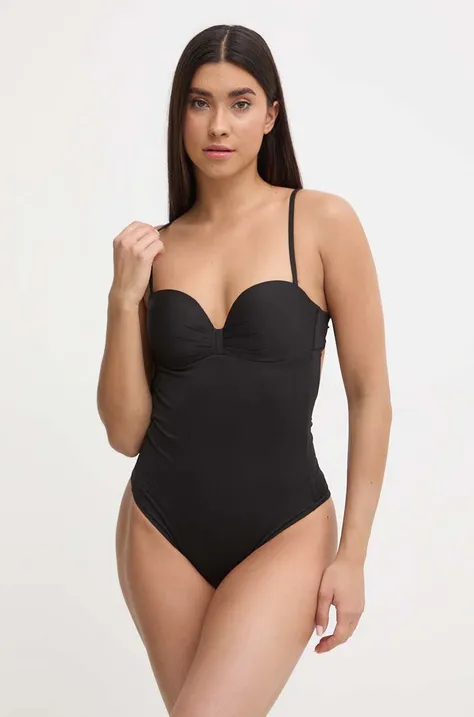 Jednodijelni kupaći kostim Max Mara Beachwear boja: crna, 2416831019600