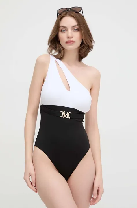 Max Mara Beachwear jednoczęściowy strój kąpielowy kolor czarny lekko usztywniona miseczka 2416831099600