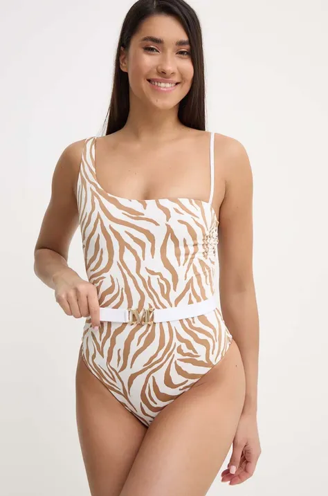 Max Mara Beachwear costum de baie dintr-o bucată culoarea bej, cupa moale, 2416831269600 2416830000000