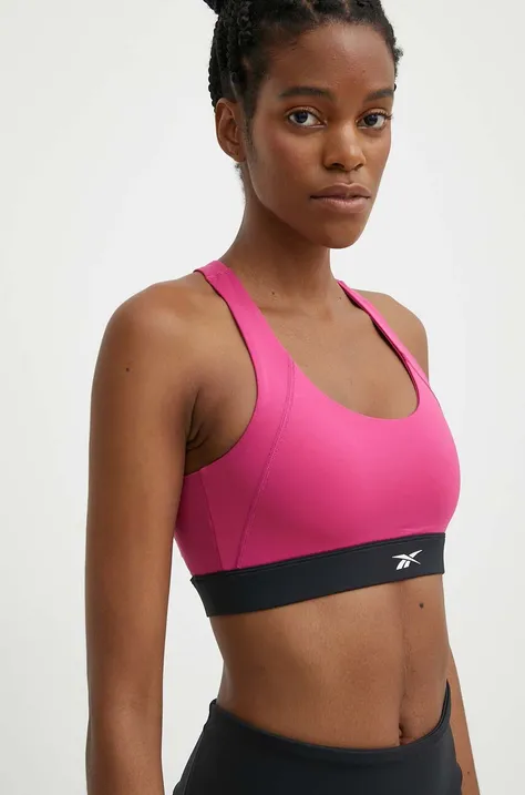 Αθλητικό σουτιέν Reebok Identity Training χρώμα: ροζ, 100076233