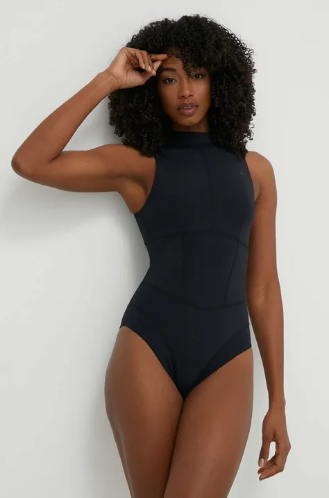 Jednodijelni kupaći kostim Rip Curl Mirage boja: crna, mekane košarice