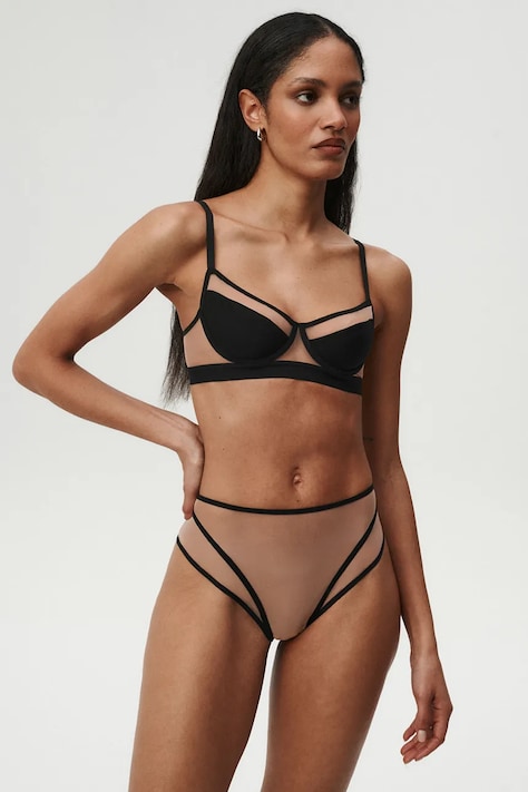 Kalhotky Undress Code Something Classy Panties černá barva, průhledné, 384