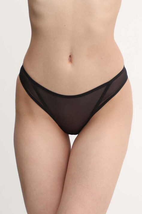 Scandale chiloti brazilieni culoarea negru, transparent, PBR001