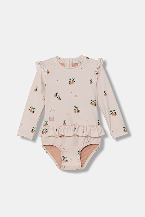 Liewood ολόσωμο μαγιό βρεφικό Sille Baby Printed Swimsuit μπεζ LW18935