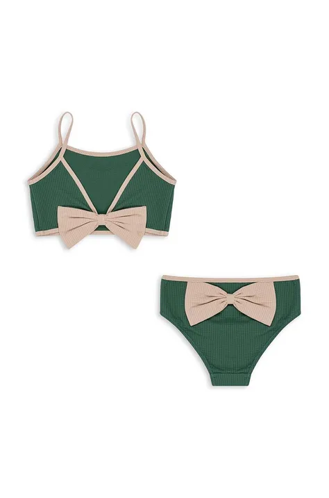 Dječji dvodijelni kupaći kostim Konges Sløjd boja: zelena