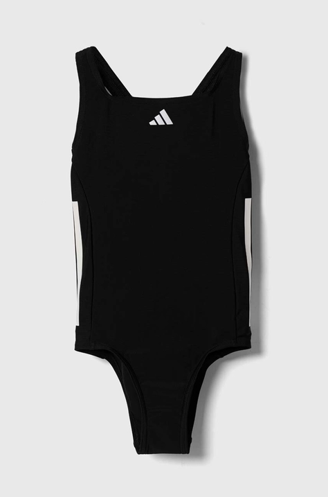 adidas Performance costum de baie dintr-o bucată pentru copii culoarea negru