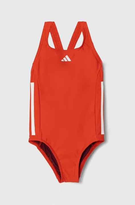 adidas Performance jednoczęściowy strój kąpielowy dziecięcy kolor czerwony