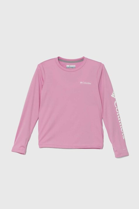 Columbia longsleeve copii Fork Stream Long Sl culoarea roz