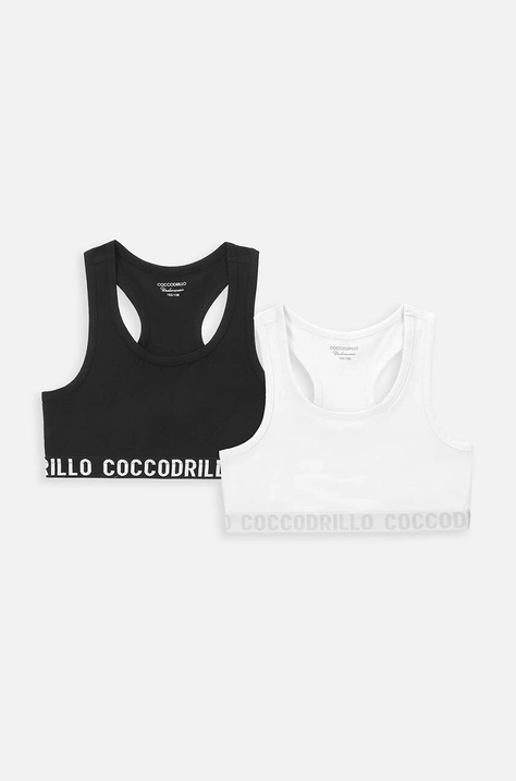 Дитячий бюстгальтер Coccodrillo 2-pack колір чорний