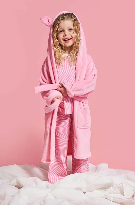 Детский халат Coccodrillo цвет розовый