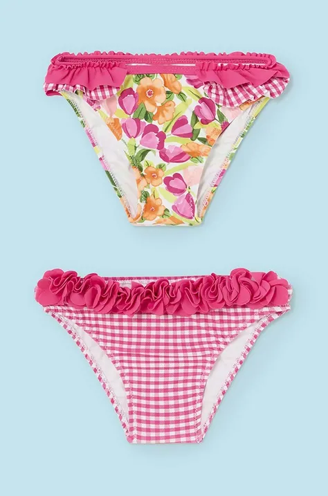 Plavecké nohavičky pre bábätká Mayoral 2-pak ružová farba