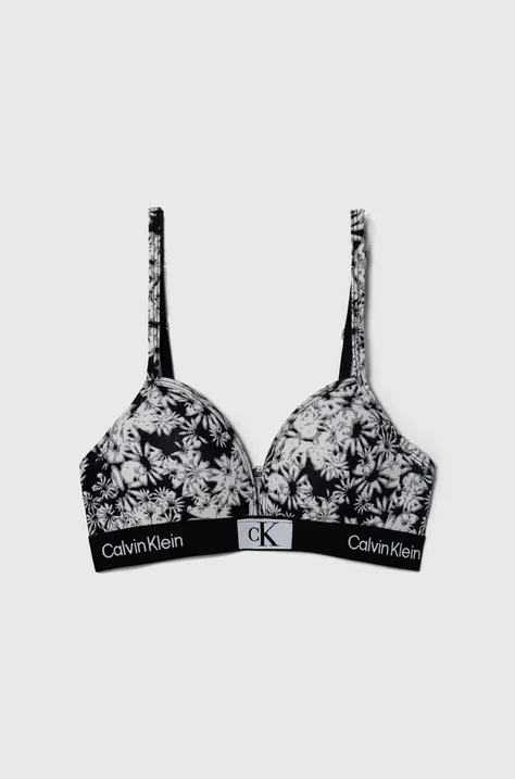 Detská podprsenka Calvin Klein Underwear čierna farba