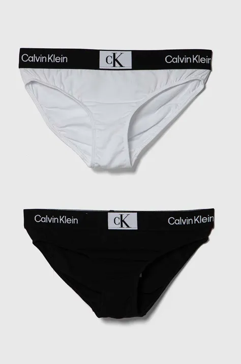 Detské nohavičky Calvin Klein Underwear 2-pak čierna farba