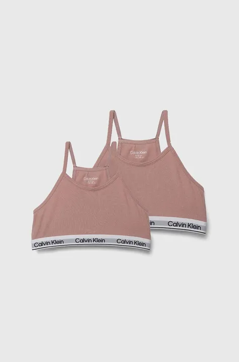 Otroški modrček Calvin Klein Underwear roza barva