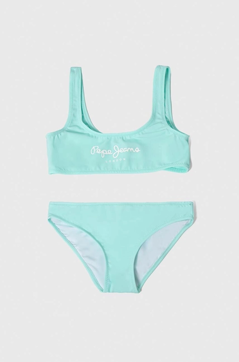 Παιδικό μαγιό δύο τεμαχίων Pepe Jeans PEPE SC BIKINI SET χρώμα: τιρκουάζ