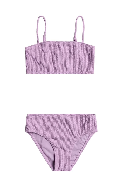 Roxy costum de baie pentru copii din două piese ARUBA RG culoarea violet