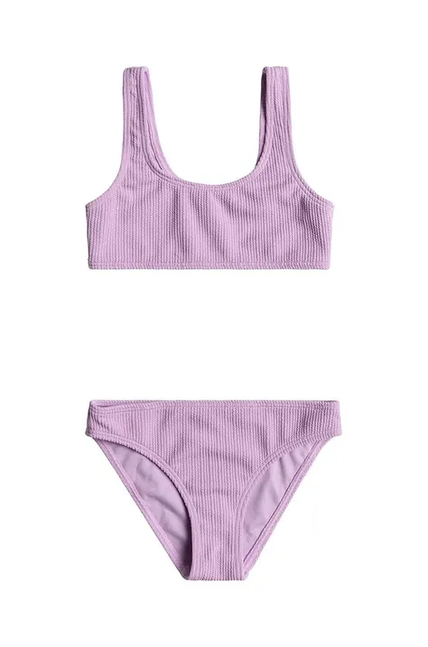 Детский раздельный купальник Roxy ARUBA RG цвет фиолетовый