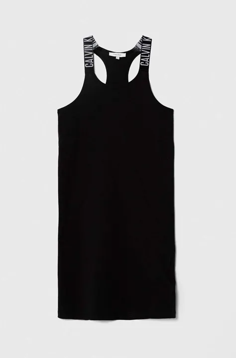 Dječja haljina za plažu Calvin Klein Jeans boja: crna
