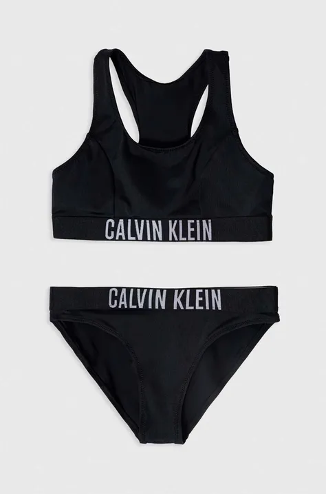Детский раздельный купальник Calvin Klein Jeans цвет чёрный