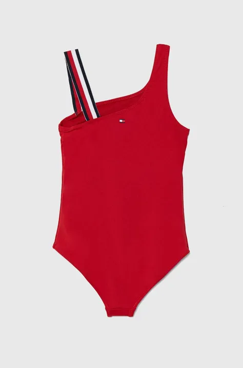 Tommy Hilfiger jednoczęściowy strój kąpielowy kolor czerwony