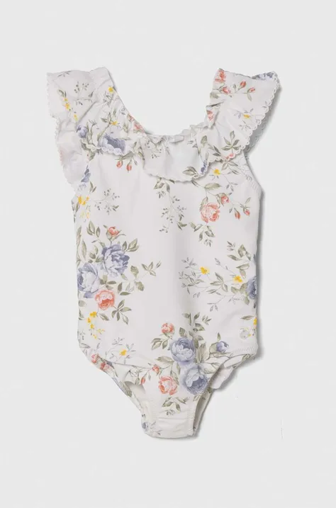 zippy jednoczęściowy strój kąpielowy niemowlęcy kolor biały