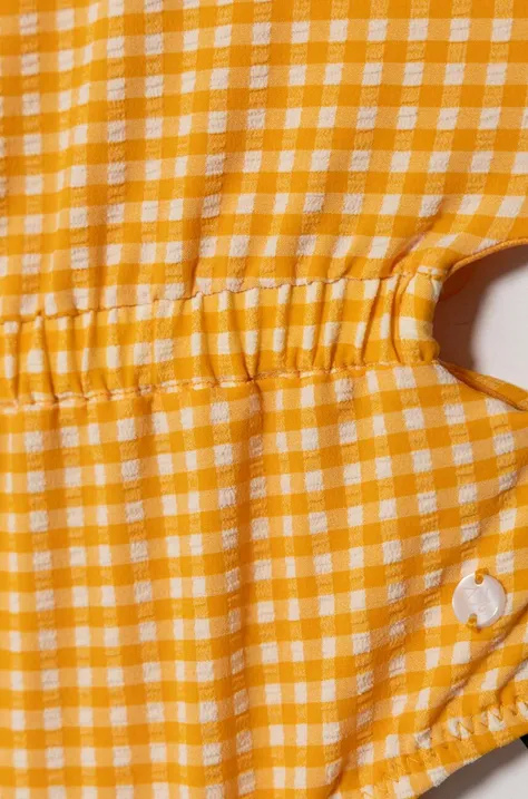 zippy jednoczęściowy strój kąpielowy dziecięcy kolor pomarańczowy