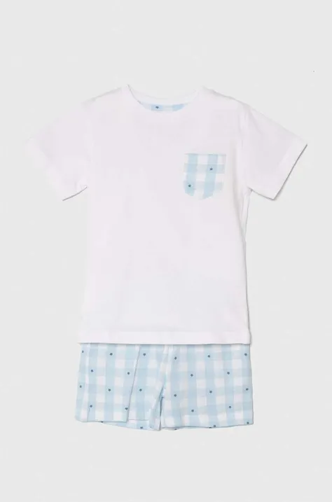 Detské bavlnené pyžamo zippy vzorovaná