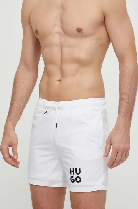 Kratke hlače za kupanje HUGO boja: bijela