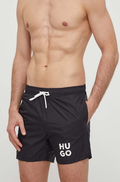 HUGO pantaloni scurți de baie culoarea negru 50510190