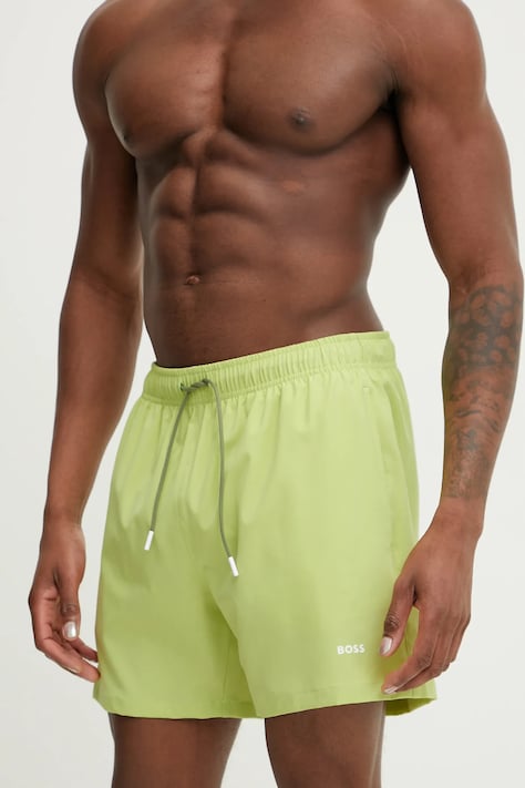 Kopalne kratke hlače BOSS zelena barva